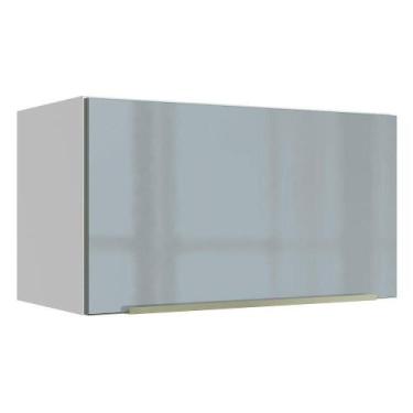 Imagem de Armário Aéreo Lux 60cm 1 Porta Basculante Branco Cinza - MADESA