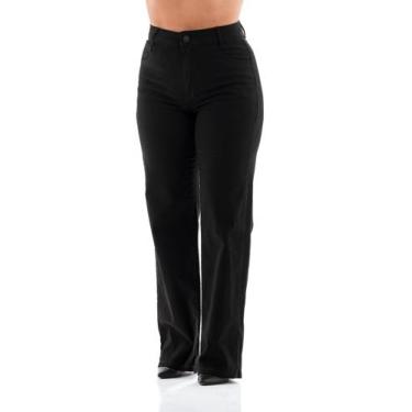 Imagem de Calça Preta Feminina Arauto Wide Leg Comfy - ARAUTO JEANS, Preto, 46