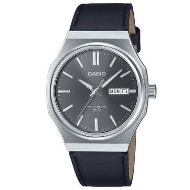 Imagem de Relógio CASIO masculino analógico preto MTP-E735L-8AVDF