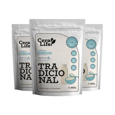 Imagem de Combo 3 Mingau Proteico Ceralife Sabor 450g - Cera Life