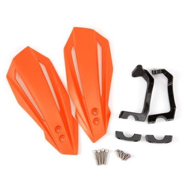 Imagem de Protetores de mão de motocicleta Protetores de mão para motocicleta universal 7/20.3 cm 22 mm e 1/20.3 cm 28 mm protetor de guidão de motocicleta (laranja)