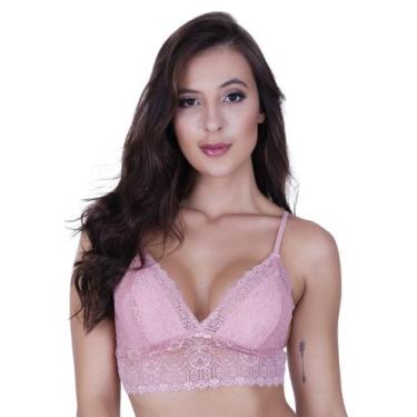 Imagem de Sutiã sem Bojo sem Aro Renda Cropped Alça Fina -c1 SUTIÃ ISIS - Bella 