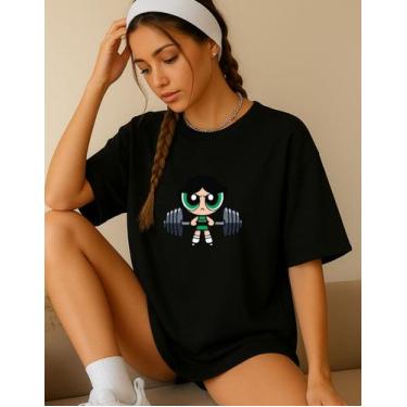 Imagem de Camiseta Feminina T-shirt Superpoderosa Academia Treino Gym - Genérica