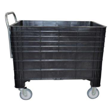 Imagem de Carro Caixa Lixeira Conteiner Para Condomínio 372 Litros - jsn