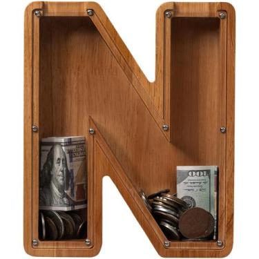 Imagem de Carta infantil extra grande de madeira para cofrinhos de 30 cm - laden