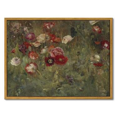 Imagem de Arte de parede em Simsea A Bed of Poppies, tela de 30x40 cm - InSimSea