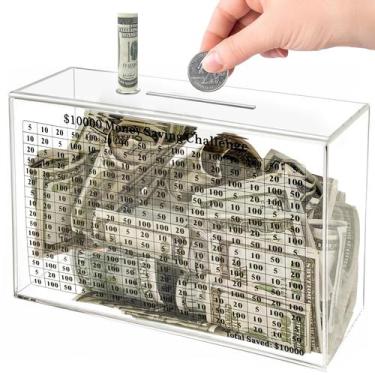 Imagem de Piggy Bank LingLingo 10K Smash Box de acrílico transparente para adult