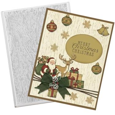 Imagem de Geiserailie 1 Pç Pastas de Gravação em Relevo Modelo de Máquina de Papel Pastas de Cartão para Fazer Cartões de Natal DIY Flor Scrapbook Álbum de Fotos Artesanato Decoração 5,9 x 4,1 polegadas (Estilo