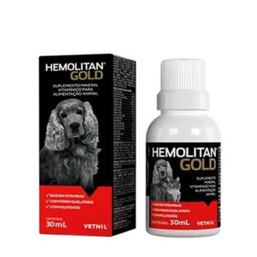 Imagem de Suplemento Hemolitan Gold para Cães e Gatos Vetnil 30ml