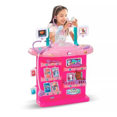 Imagem de Dra Pet e Vet Rosa 62cm Veterinária 8089 - Magic Toys