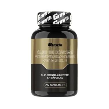 Imagem de Oleo de Cartamo + Coco + Chia + Cromo + Vitamina E com 75 Capsulas