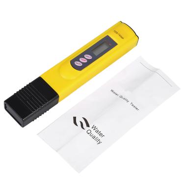 Imagem de Pissente Medidor Digital de TDS Em Formato de Caneta 0-9999ppm Testador de Qualidade de Água LCD para Piscinas, Aquários, Hidroponia Com Função de Desligamento Automático e Manutenção de (Amarelo)