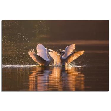 Imagem de Pássaros Arte de Parede Penas Impressão em Tela Pôster Asas Para Casa Conjunto de 1 Decorações Noframed 30.5 cm x 20.3 cm