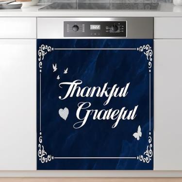 Imagem de AOHMPT Capa de adesivo de ímã de lava-louças: Decalque de painel decorativo para decoração de cozinha, 58 cm x 66 cm adesivos de decoração de eletrodomésticos decoração de painel