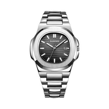 Imagem de Relógio De Pulso Masculino De Luxo À Prova d'Água Com Pulseira De Aço 