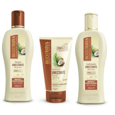Imagem de Shampoo e Condic 250ml + Finalizador Umectante Bio Extratus