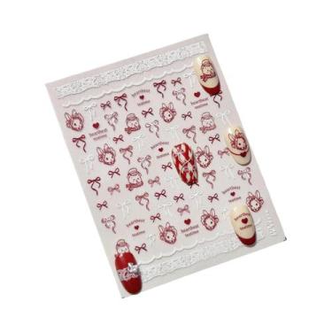 Imagem de Adesivos De Unha Kawaii Mini 5D Com Diamantes E Laços Japoneses Para A