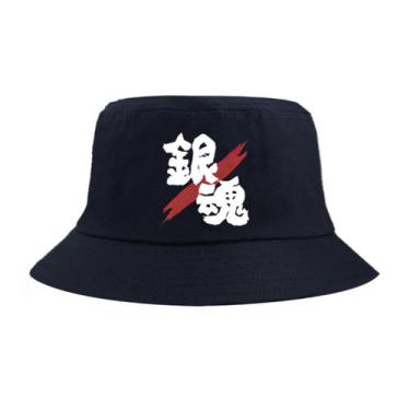 Imagem de Bucket Hat Gintamas Anime Unissex Casual Beach Fisherman's Sun - yiwei