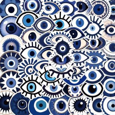 Imagem de Adesivos Devil Eye, decalque de grafite à prova d'água, 50 unidades/lo