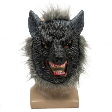 Imagem de Máscara de látex Wolf Head para festa à fantasia de carnaval de Hallow