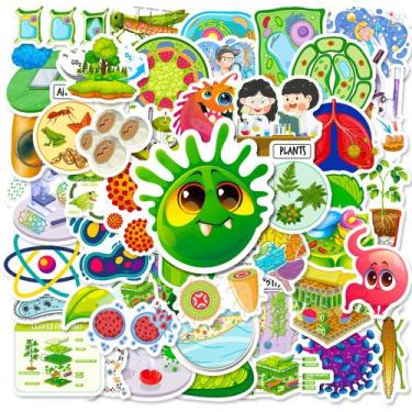 Imagem de Pacote de adesivos Cartoon Biological Human Organ Science 50 unidades 