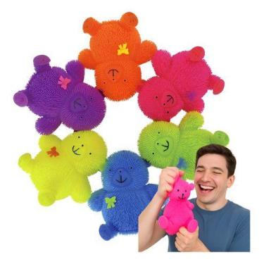 Imagem de Ursinho Squish Mania Flofys Urso Grande Neon Antistress, Sortido