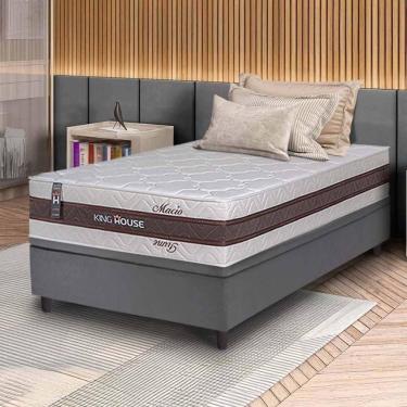 Imagem de Cama Box Baú Mali Molas Ensacadas Solteiro 88x188 King House