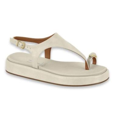 Imagem de Sandália Papete Feminina Casual Vizzano 6506.127 -, Branco off, 37