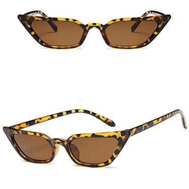 Imagem de Pink Cat Eye Sunglasses Woman Vintage Black Cateye Sunglasses Female Small Frame Transparent Color Oculos De Sol Feminino ,7,China