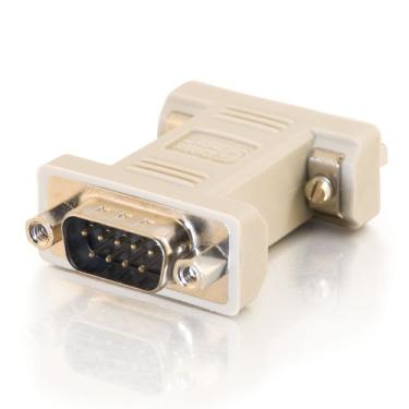 Imagem de C2G 08075 DB9 macho para DB9 fêmea Serial RS232 adaptador de modem nulo, bege