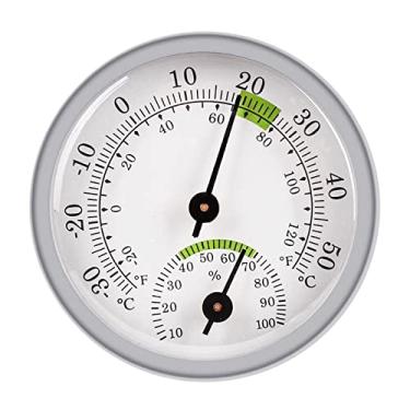 Imagem de Medidor de Umidade Alógico Higrômetro Medidor de Temperatura Termômetro Suporte de Parede