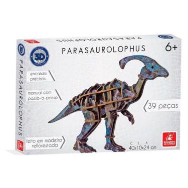Imagem de Quebra Cabeça Planet Adventure Parasaurolophus 3D - Brincadeira De Cri