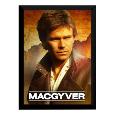 Imagem de Quadro Decorativo Macgyver Arte Foto Poster Moldurado - Fanarte