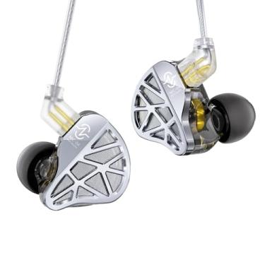 Imagem de CCZ Nocturne in Ear Monitors IEM Earbuds, driver híbrido 1DD 1BA para jogos, fones de ouvido com fio aprimorados para graves, fones de ouvido intra-auriculares para Singers Studio (sem microfone