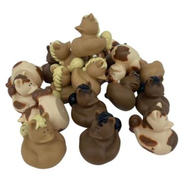 Imagem de Buck Buck Bronco Rubber Horse Ducks | Pacote com 20 4,4 x 5,7 cm | Estatueta de cavalo jogo de carro para Bucking Broncos Buck Yeah! #BuckBuckBronco #BuckYeah Grill You've Been Bucked Cards Tags