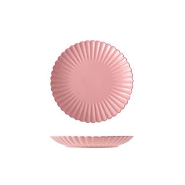 Imagem de Prato de serviço pratos de jantar de cerâmica pratos de sobremesa multicoloridos de 20 cm com design de borda de flor para cozinha restaurante, pratos de servir de casamento e festa, pratos de pratos