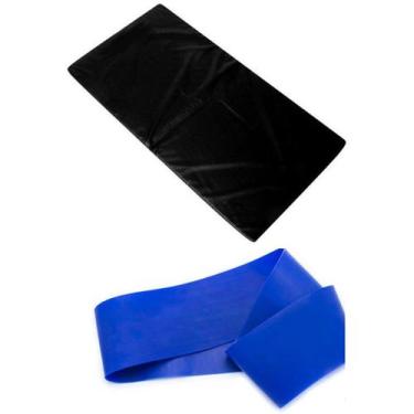 Imagem de Kit Colchonete Academia Ginástica Várias Cores + Mini Band Nivel Leve 