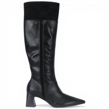 Imagem de Bota Piccadilly Cano Alto Salto Grosso 764031 Feminino-Feminino