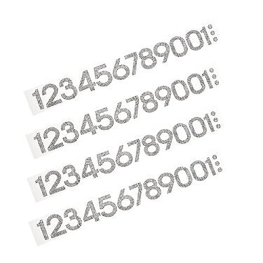 Imagem de Tofficu 40Pcs Adesivos Digitais Ferro Delicado Em Remendos Número Costurar Em Remendos De Reparo De Número 0-10 Remendos Adesivos De Número De Glitter 12 Remendos De Número Roupas De