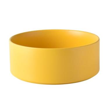 Imagem de Welloyed Tigela de cerâmica para cães de 20 cm – Tigela clássica de comida e água para cães de raças médias e grandes, prato antiderrapante resistente, tigela de grés de grau alimentício, segura para