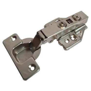 Imagem de Dobradiça Reta Caneco 35Mm Com Pistão Calço 3D Clip On - XF