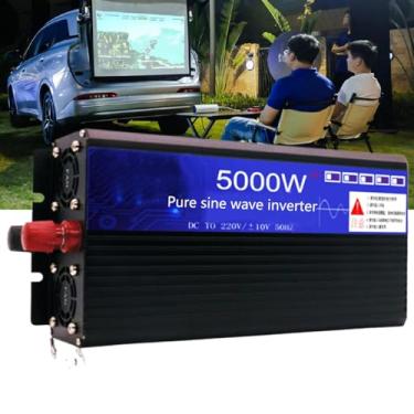 Imagem de 12V to 230V,Inversor solar DC12V-72V para conversor de energia AC 110V 230V com display LCD adequado para alimentação de backup em casa, off grid inversor do sistema solar 5000W