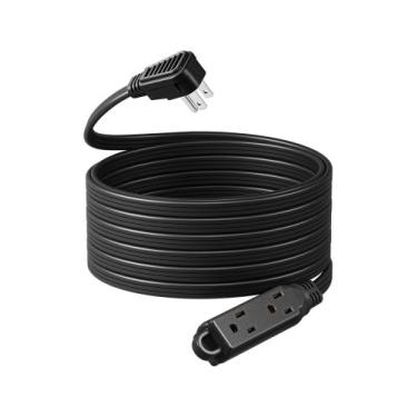 Imagem de Cabo de extensão DEWENWILS 25 pés 16/3 AWG com régua de alimentação de