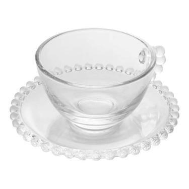 Imagem de XícarasDe Chá Com Pires Cristal Pearl Wolff 180ml