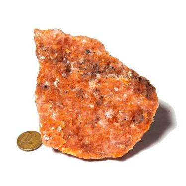 Imagem de 01 Calcita Laranja Bruto Esoterismo 250 a 300g 7-12cm Tipo A - Cristai