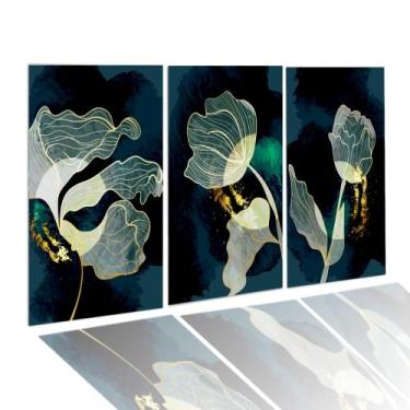 Imagem de Kit Quadros Decorativos Santa Ceia Sépia 122x60cm Mdf 3mm Sala Quarto 