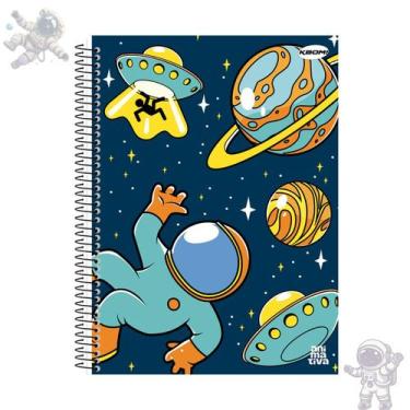 Imagem de Caderno Universitário masculino 1 Matéria 96 folhas KBOM - Animativa, 