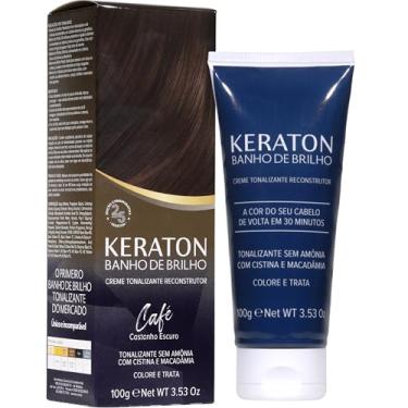 Imagem de Keraton Tonalizante Banho de brilho 100g Café Castanho Escuro