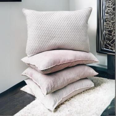 Imagem de Kit 4 Travesseiros Percal Premium Super Firme Macio Antimofo - bambusf