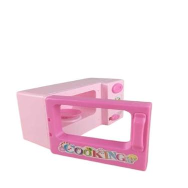 Imagem de Mini Microondas Infantil Cozinha Brinquedo Forno Didatico Para Criança Boneca